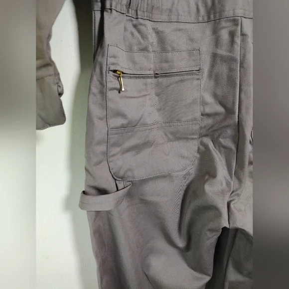 Berne Men's Gray Work Coveralls - Picture 12 of 14